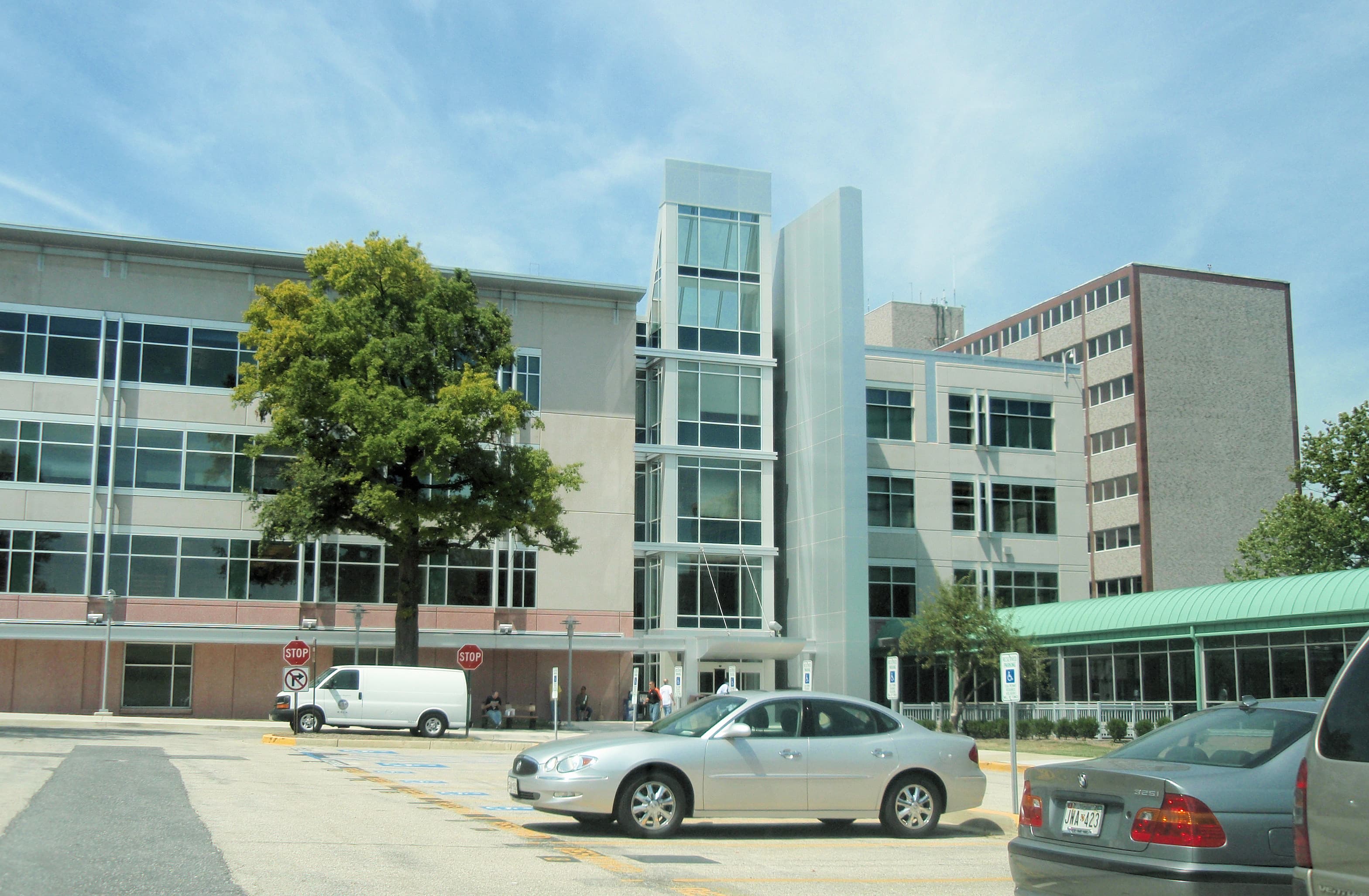 Social Security Administration headquarters photographed in August 2008, used as historical location context.